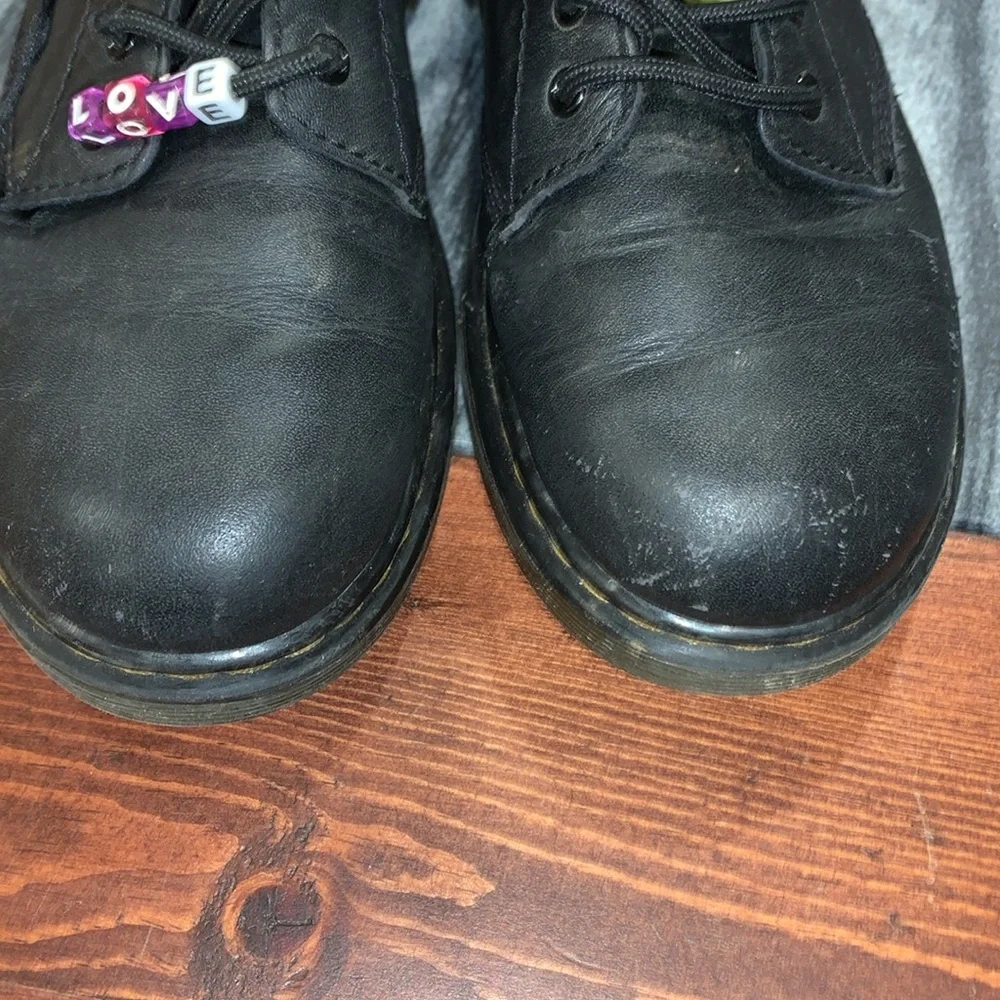 Dr. Martens Black Leather Boots size 2 youth